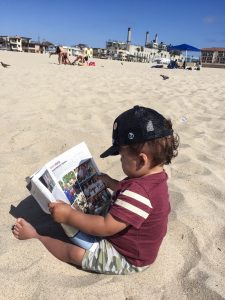 Hermosa Beach Reading by Nicholas Gustavson